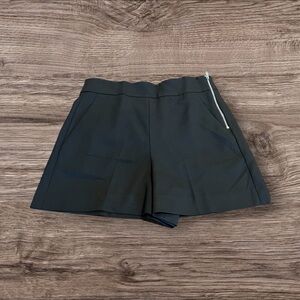 Zara Black High Waisted Shorts Side Zipper Size XS
